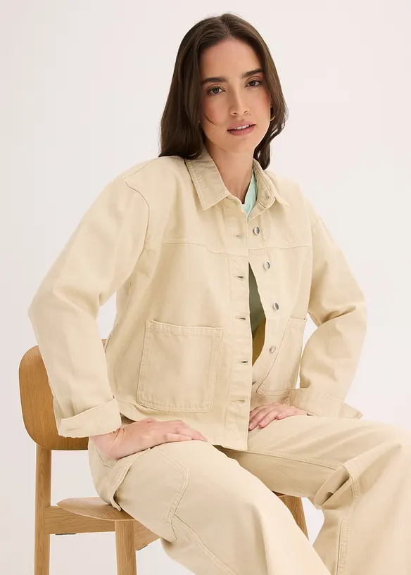 Skjortejakke i 100% bomull, bonprix