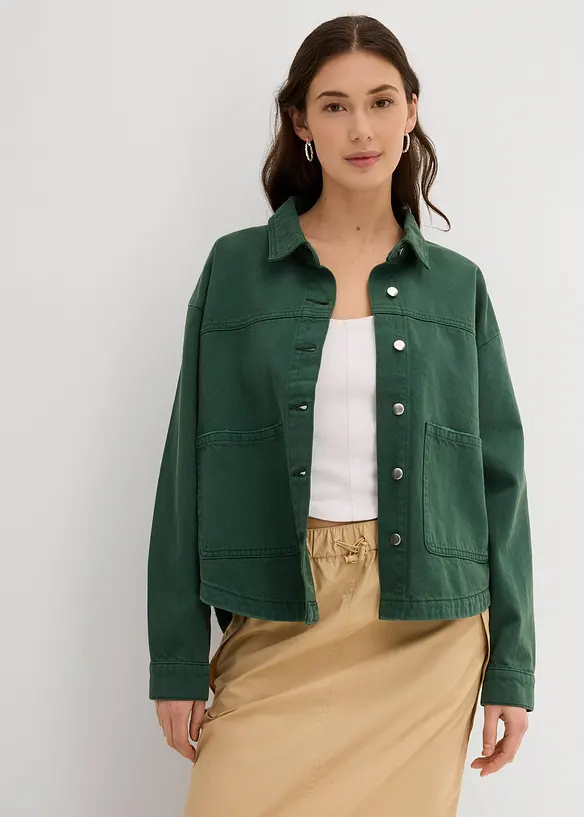 Skjortejakke i 100% bomull, bonprix