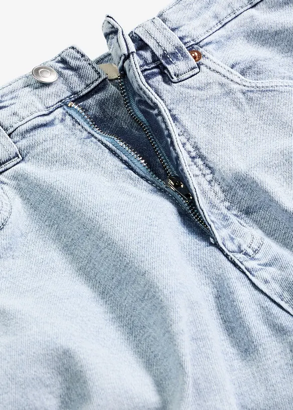 Wide Leg-jeans, High Waist, Low Stretch, bonprix