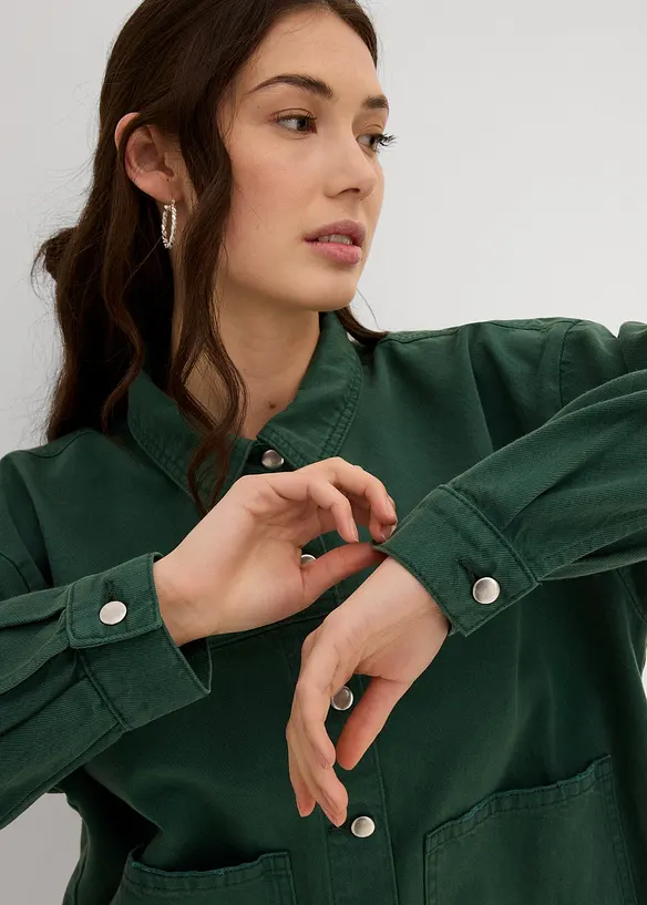 Skjortejakke i 100% bomull, bonprix