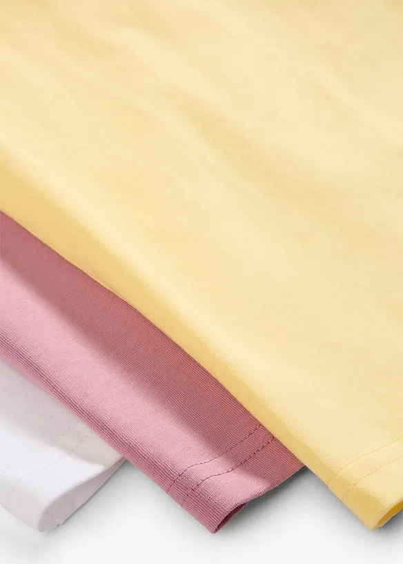 T-skjorte i 100% &oslash;kologisk bomull (3-pack), bonprix