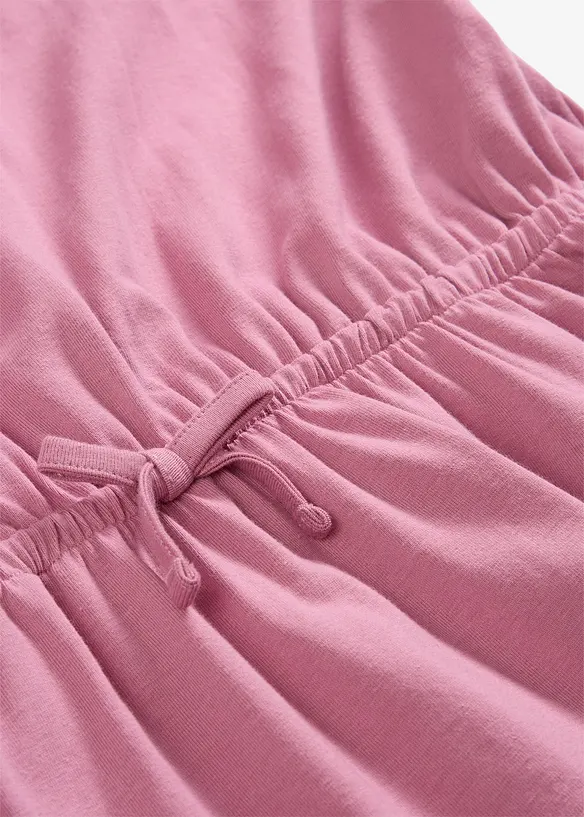 Jerseykjole av elastisk, &oslash;kologisk bomullsmiks (2-pack), bonprix