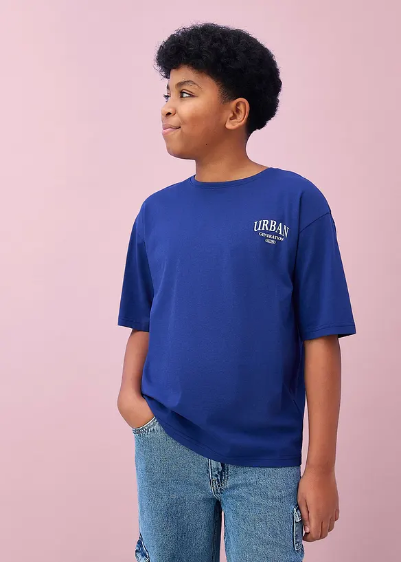 Oversized T-skjorte i 100% &oslash;kologisk bomull, bonprix