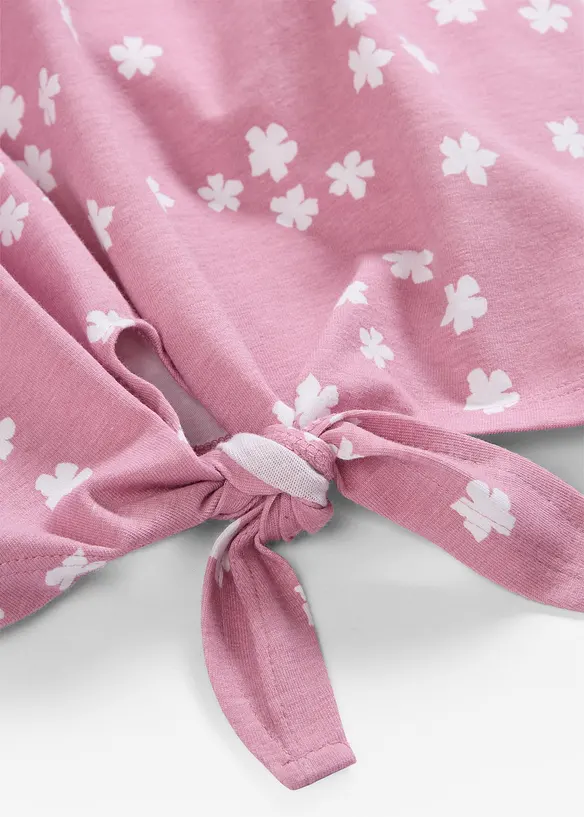 T-skjorte i elastisk, &oslash;kologisk bomullsmiks (2-pack), bonprix