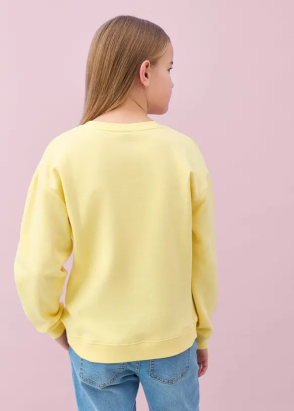 Sweatshirt i 100% &oslash;kologisk bomull, bonprix