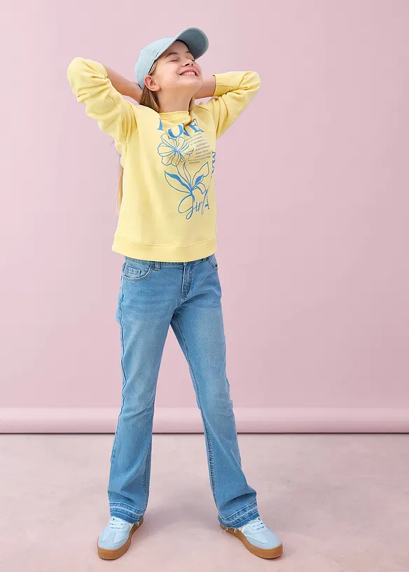 Sweatshirt i 100% &oslash;kologisk bomull, bonprix