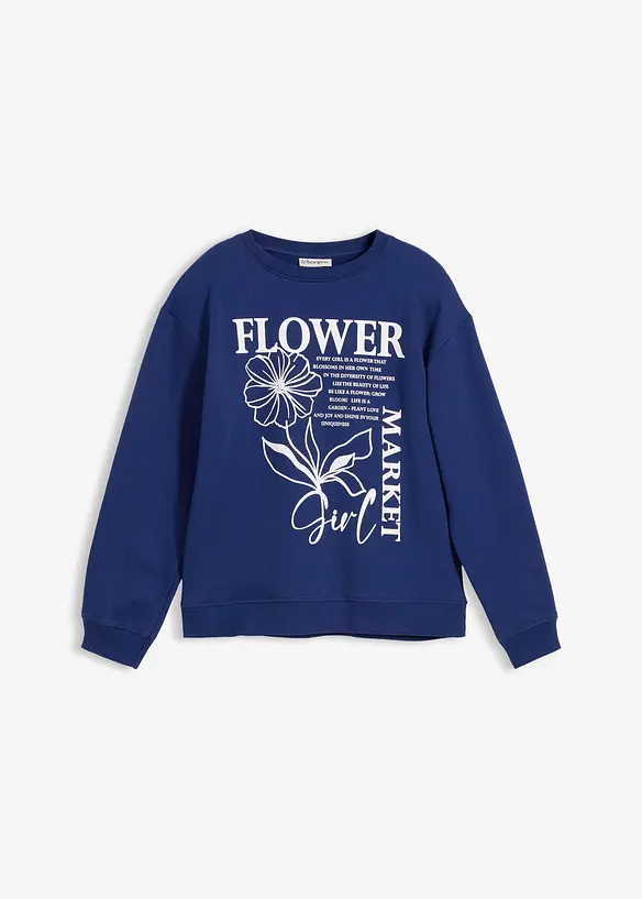 Sweatshirt i 100% &oslash;kologisk bomull, bonprix