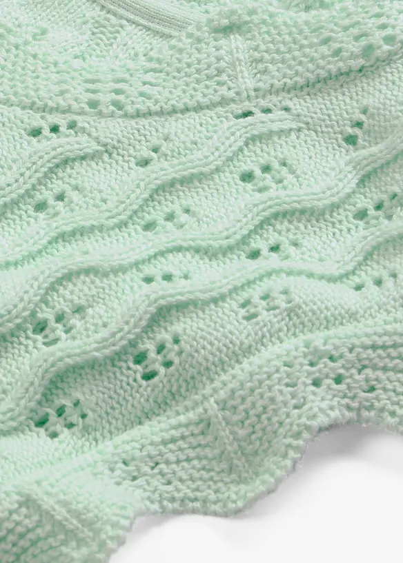 Strikket topp i 100% bomull, bonprix