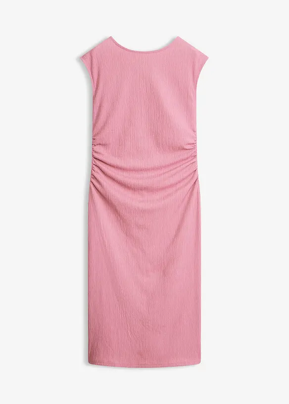 Trikotkjole i kreppet strukturmateriale, bonprix