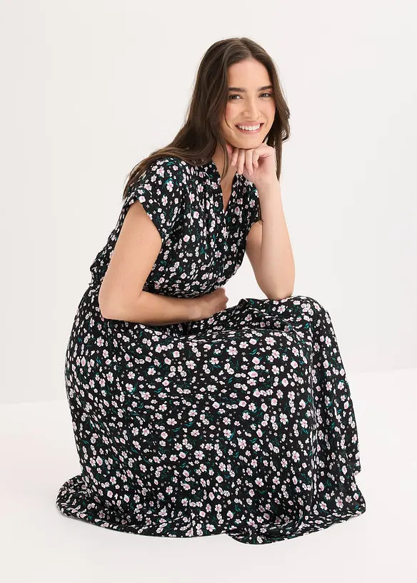 Skjortekjole i lett viskose, bonprix