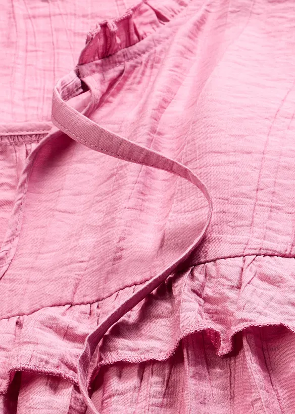 Ermel&oslash;s bluse i viskosemiks, bonprix