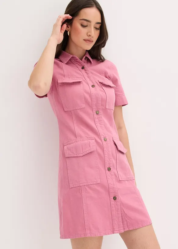 Minikjole i 100% bomull, bonprix