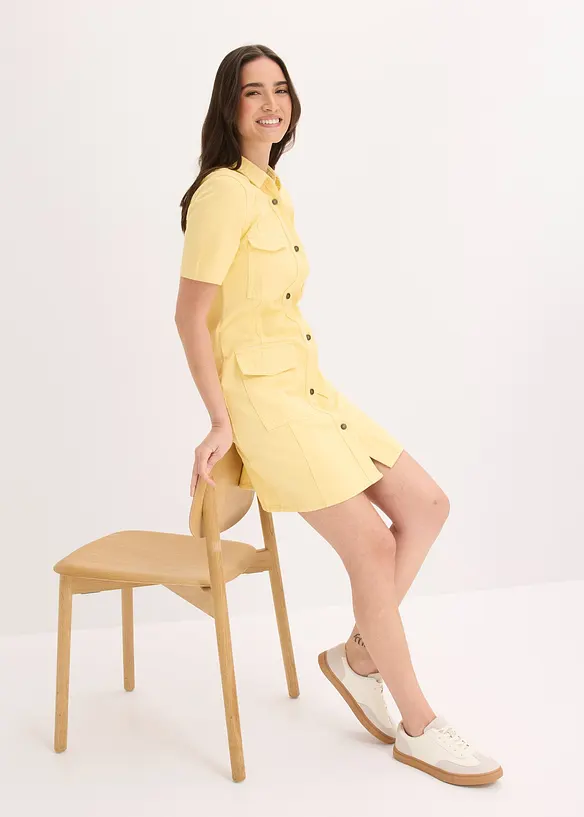 Minikjole i 100% bomull, bonprix