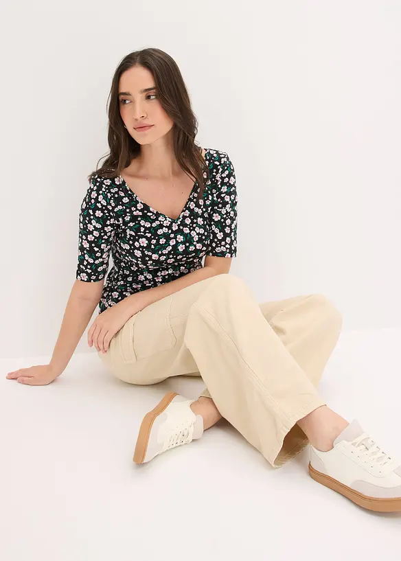 Cargobukse i 100% bomull, bonprix