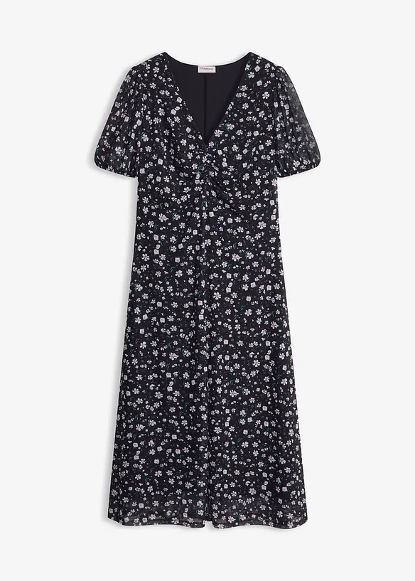 Jerseykjole i tynn mesh, bonprix