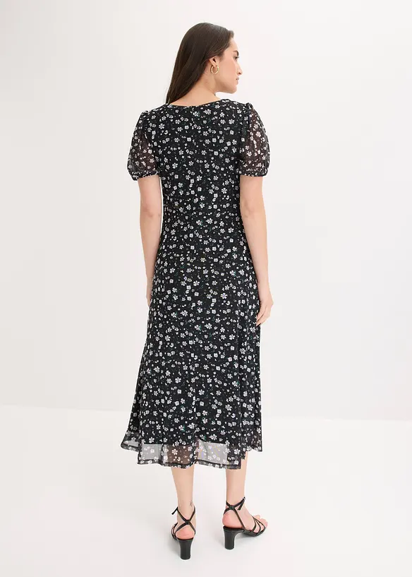 Jerseykjole i tynn mesh, bonprix