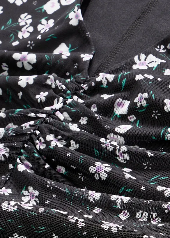 Jerseykjole i tynn mesh, bonprix