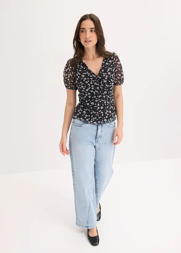 Topp i tynn mesh, bonprix