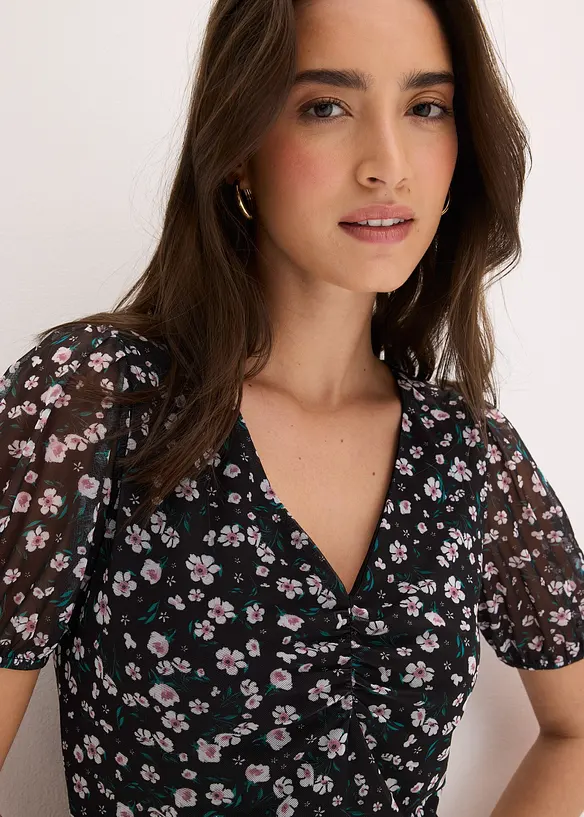 Topp i tynn mesh, bonprix