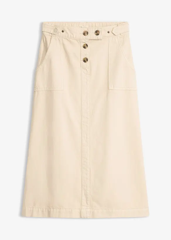 Twillskj&oslash;rt i 100% bomull, bonprix