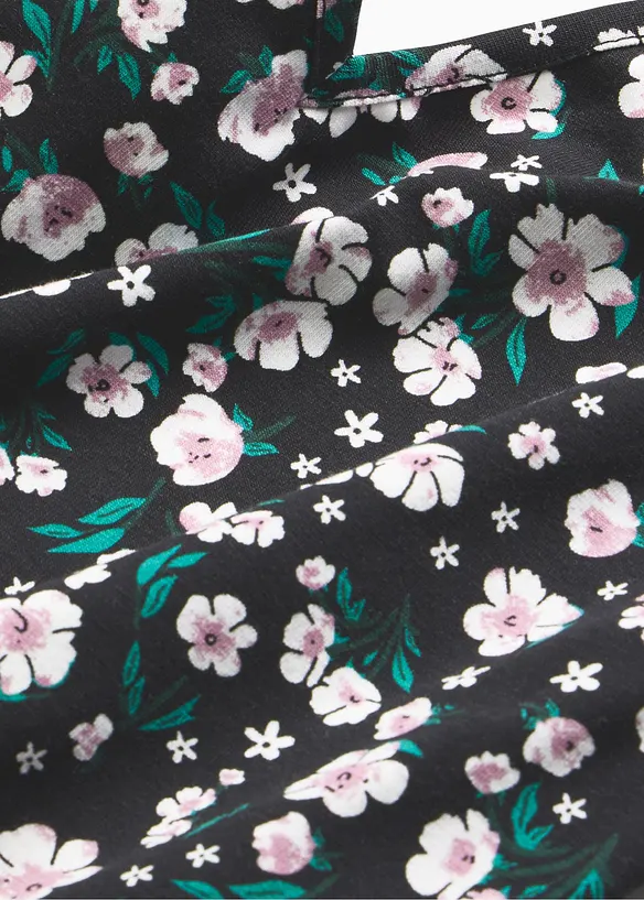 Topp i bomull med elastan, bonprix