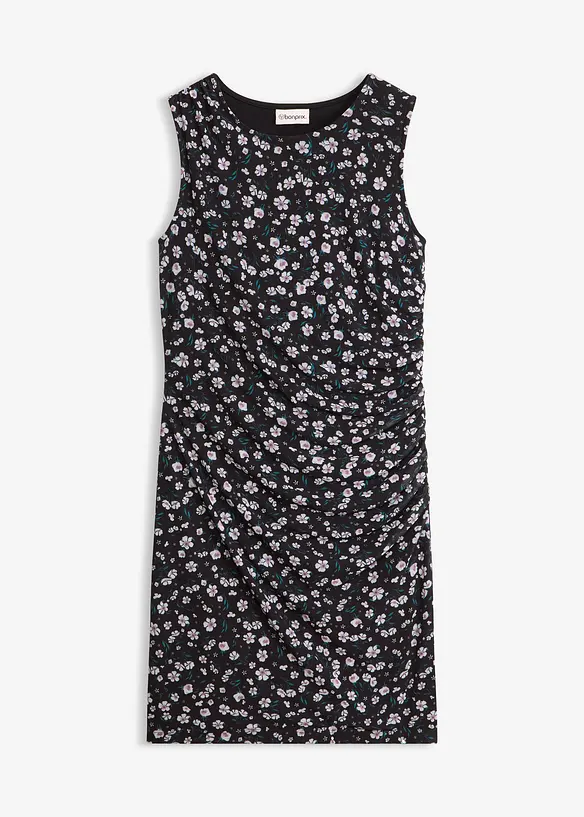 Innsvingt kjole i tynn mesh, bonprix