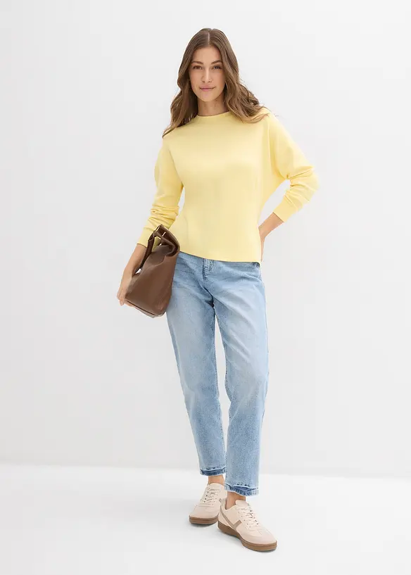 Sweatshirt i innsvingt modell, bonprix
