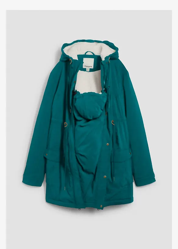 Mykt f&ocirc;ret 3-i-1-mamma- og b&aelig;rejakke, bonprix