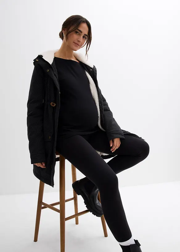 Mykt f&ocirc;ret 3-i-1-mamma- og b&aelig;rejakke, bonprix