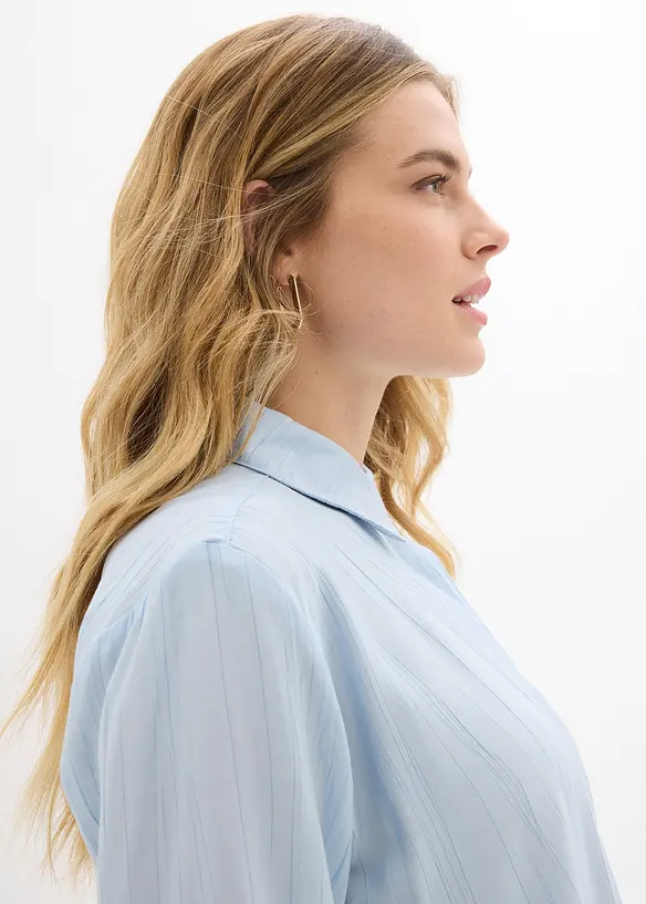 Skjorte i lett viskosemiks, bonprix