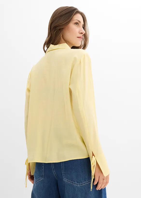 Skjorte i lett viskosemiks, bonprix