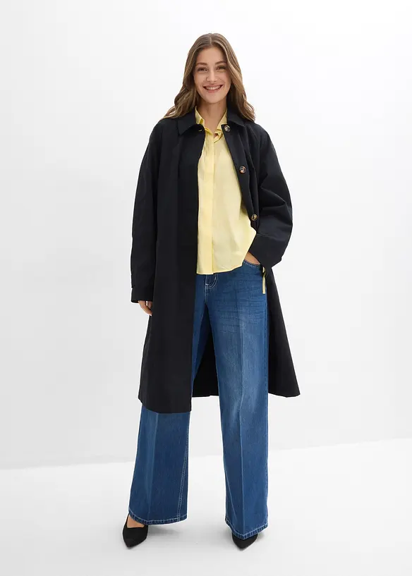 Skjorte i lett viskosemiks, bonprix