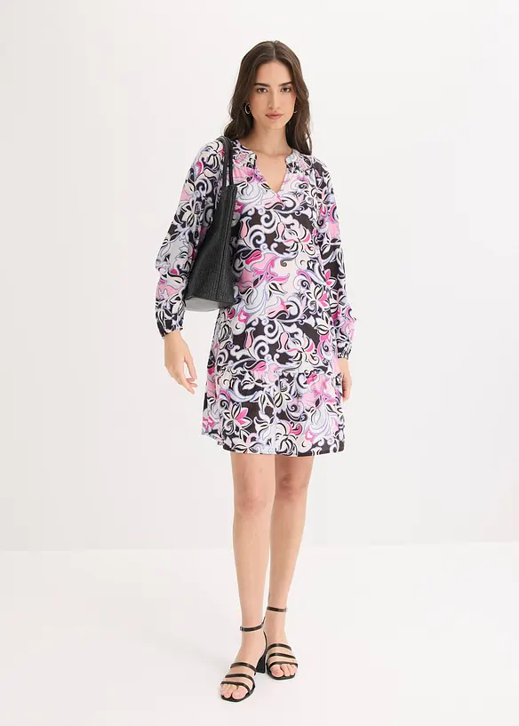 Tunikakjole i lett viskose, bonprix