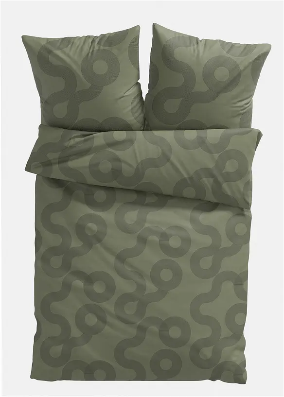 Sengesett med grafisk m&oslash;nster, bonprix