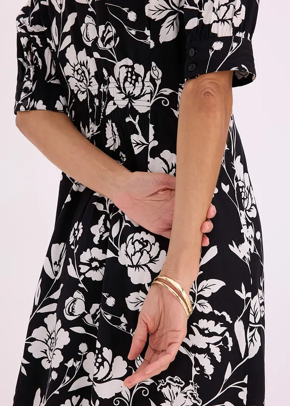 Skjortekjole i viskose med pent fall, bonprix