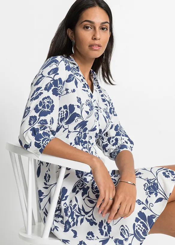 Skjortekjole i lett viskose, bonprix