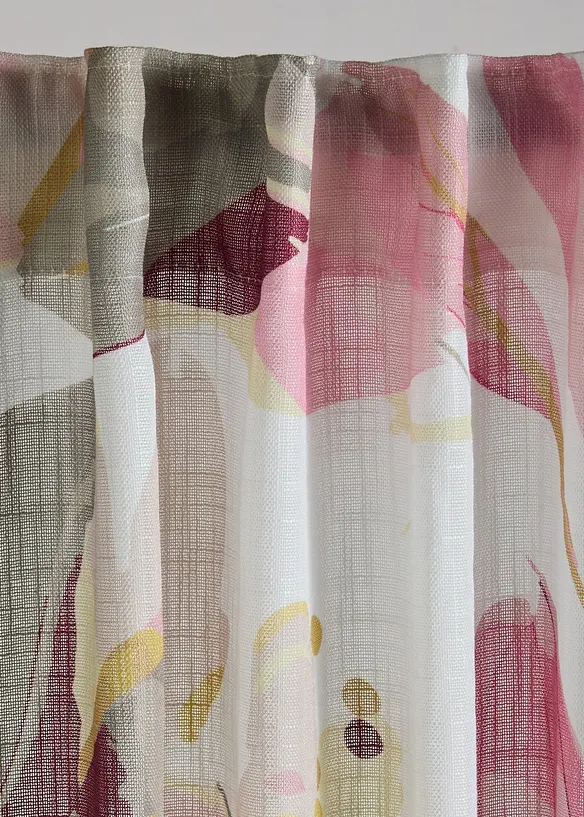 Gardin med trykt blomsterm&oslash;nster (1-pack), bonprix