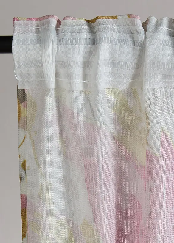 Gardin med trykt blomsterm&oslash;nster (1-pack), bonprix