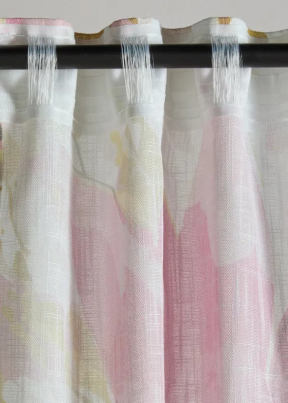 Gardin med trykt blomsterm&oslash;nster (1-pack), bonprix