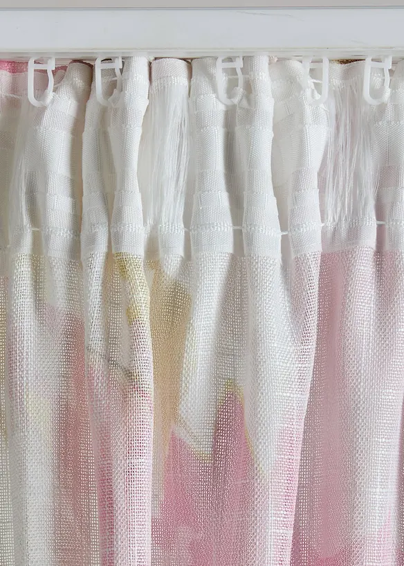 Gardin med trykt blomsterm&oslash;nster (1-pack), bonprix