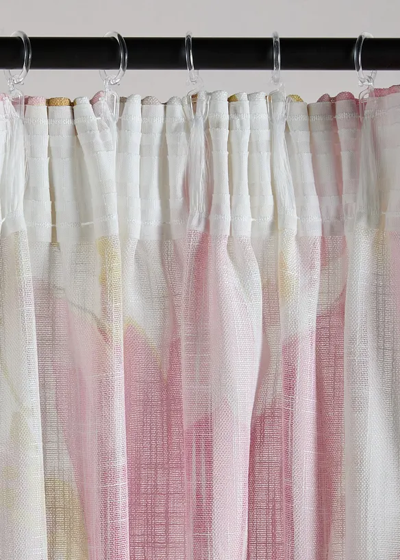 Gardin med trykt blomsterm&oslash;nster (1-pack), bonprix