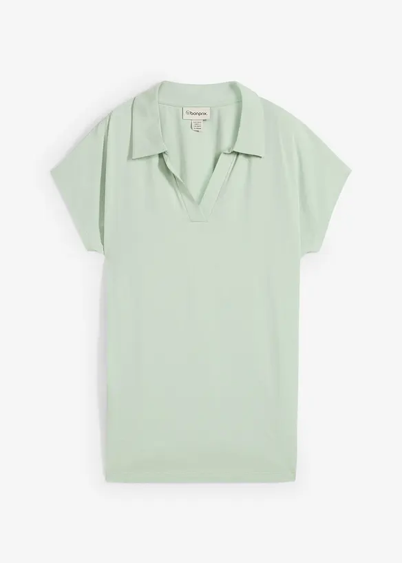 Topp med &aring;pen polokrage, bonprix