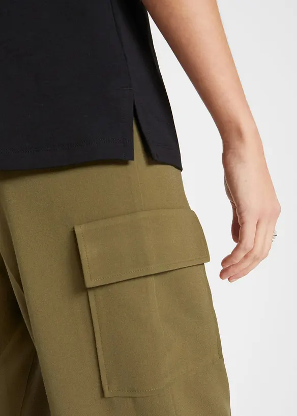 Topp med &aring;pen polokrage, bonprix