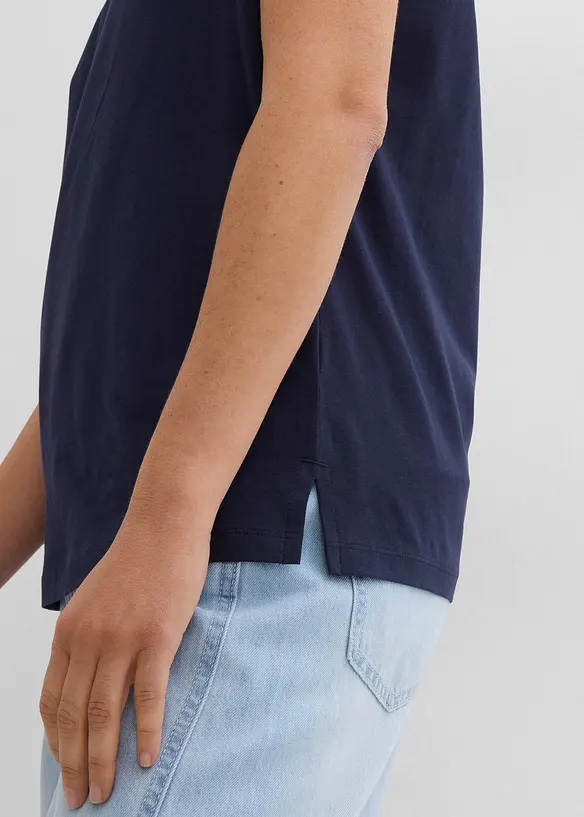 Topp med &aring;pen polokrage, bonprix