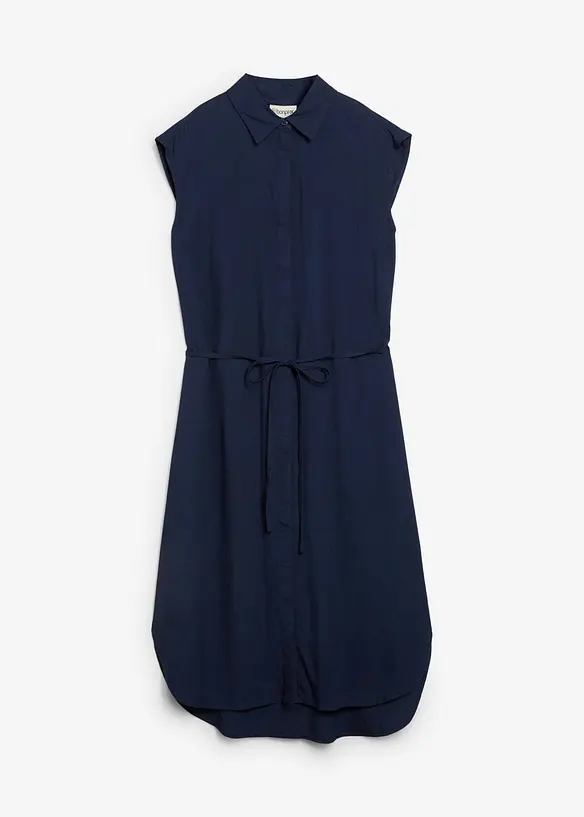 Skjortekjole i myk viskose, bonprix