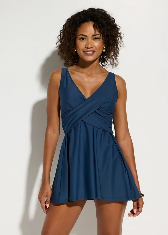 Lang tankini med V-hals, bonprix