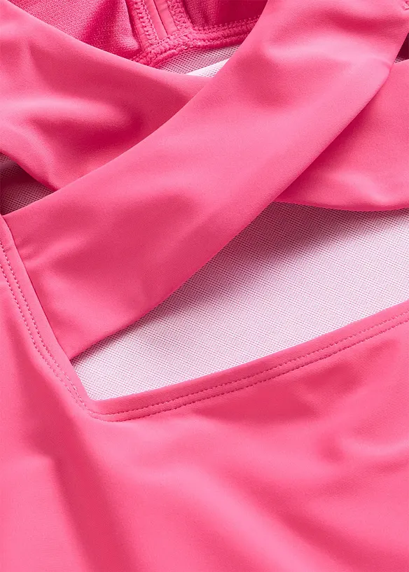 Shape-badedrakt med V-hals, middels formende, bonprix