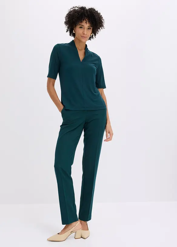 Topp med elegant krage, bonprix