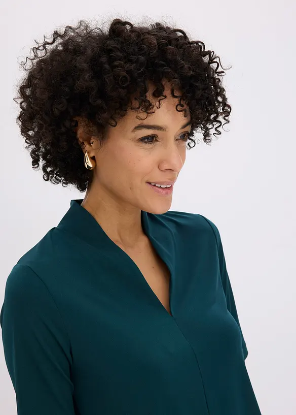 Topp med elegant krage, bonprix