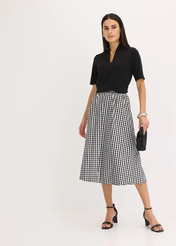 Topp med elegant krage, bonprix